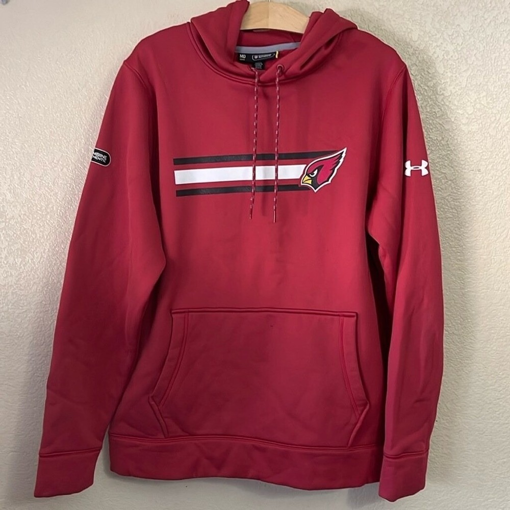 Under Armour‎ Arizona Cardinals NFL Combine Hoodie Red Mens Medium Loose Fit